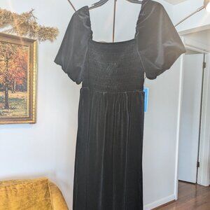 Draper James velvety black dress